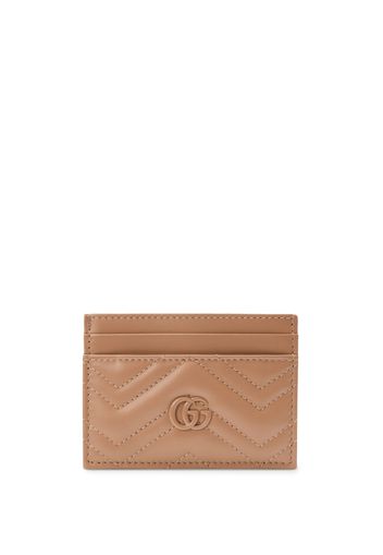 Gucci GG Marmont matelassé card case - Toni neutri