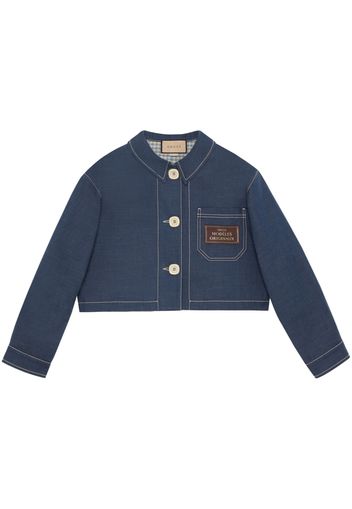 Gucci Giacca corta in denim - Blu