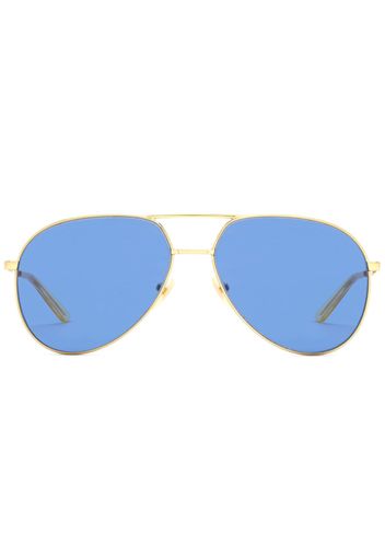 Gucci Eyewear aviator-frame tinted lenses sunglasses - Oro