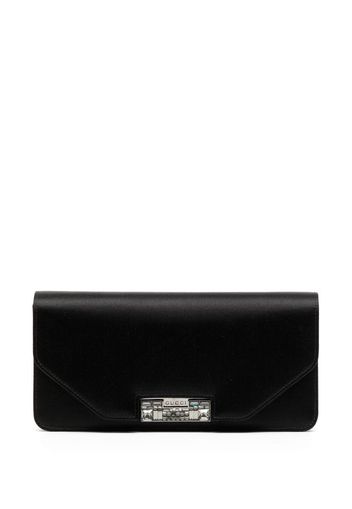 Gucci Clutch con logo inciso - Nero