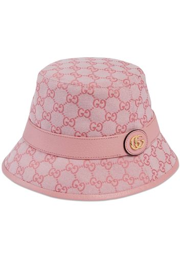 Gucci Cappello bucket GG - Rosa