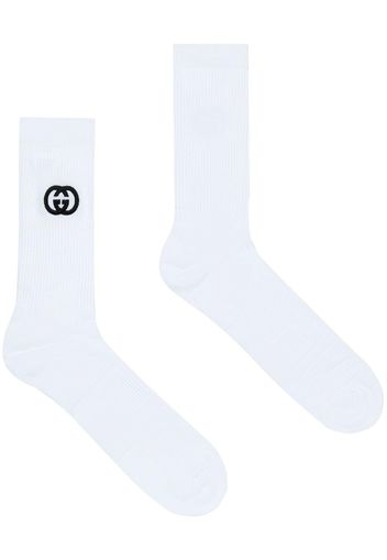 Gucci Interlocking-G cotton ankle socks - Bianco