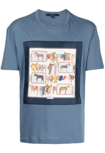 Gucci T-shirt con stampa grafica - Blu