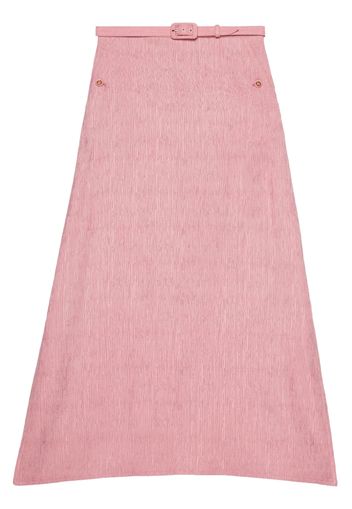 Gucci wool-silk A-line skirt - Rosa