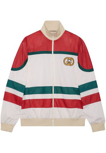 Gucci Bomber con logo GG - Bianco