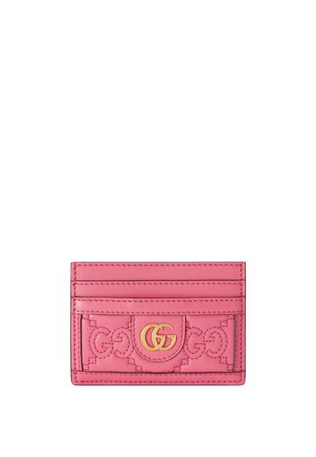 Gucci GG matelassé leather wallet - Rosa