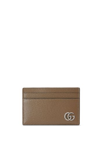 Gucci Portacarte GG Marmont in pelle - 2801 棕色