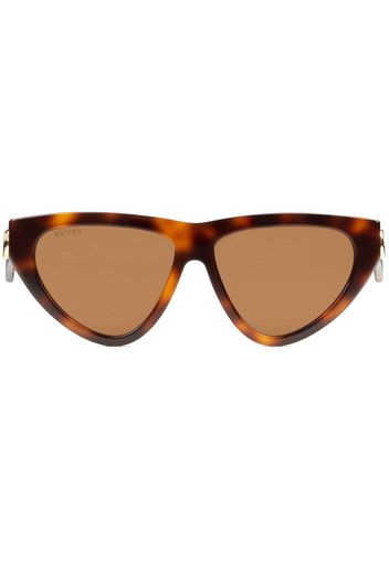 Gucci Eyewear cat-eye frame sunglasses - 2323 Marrone