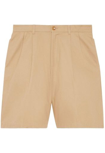 Gucci logo-embroidered bermuda shorts - 2339 Beige