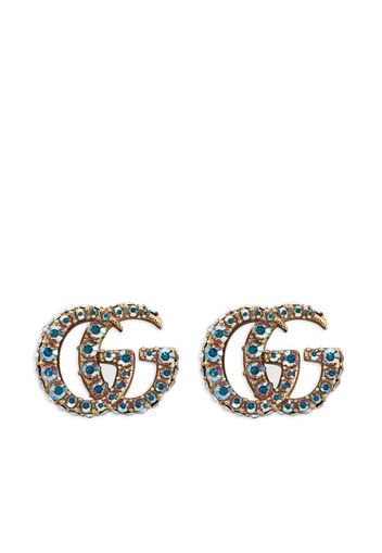 Gucci Double G crystal-embellished earrings - Oro