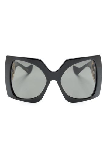 Gucci Eyewear Occhiali da sole GG squadrati - Nero