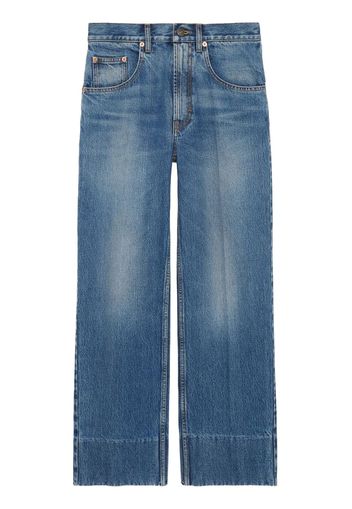 Gucci straight-leg washed jeans - Blu