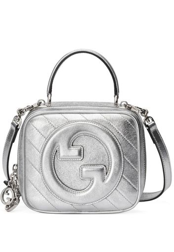 Gucci Borsa tote Blondie in pelle - Argento