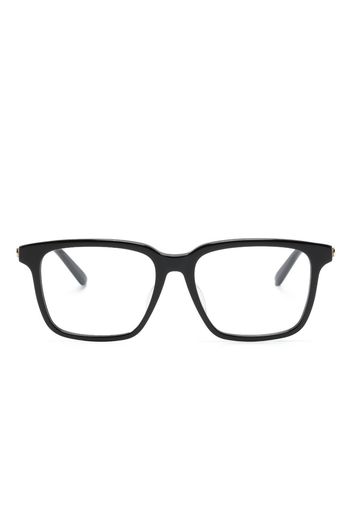 Gucci Eyewear logo-plaque square-frame glasses - Nero