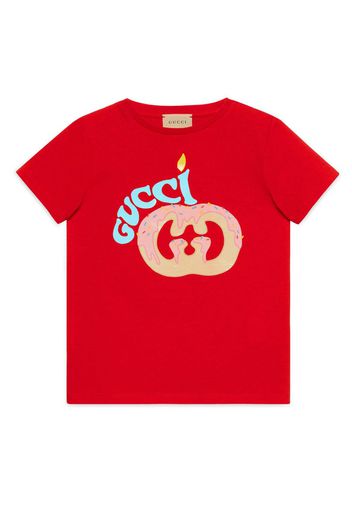 Gucci Kids T-shirt con stampa - Rosso