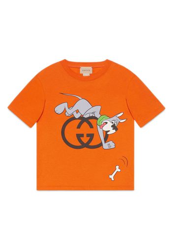 Gucci Kids T-shirt con stampa grafica - Arancione