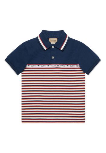 Gucci Kids Polo con stampa - Rosso