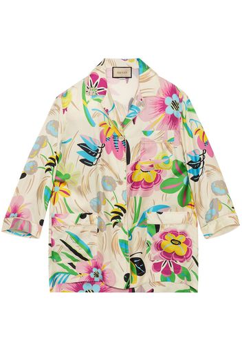 Gucci Camicia a fiori - Toni neutri