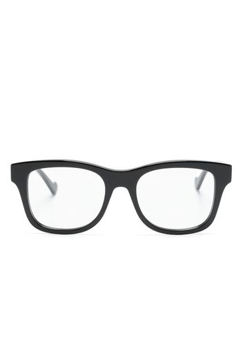 Gucci Eyewear logo-engraved square-frame glasses - Nero