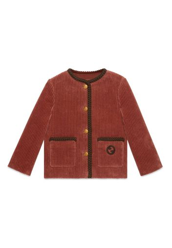 Gucci Kids Giacca in velluto - Marrone