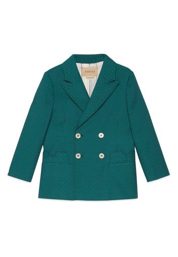 Gucci Kids mini Square G-check wool jacket - Blu