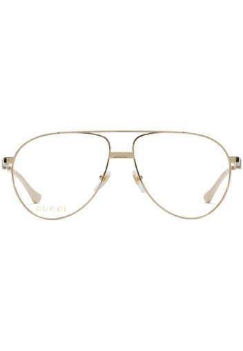 Gucci Eyewear Occhiali con stampa - Oro