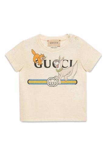 Gucci Kids The Jetsons cotton T-shirt - Toni neutri