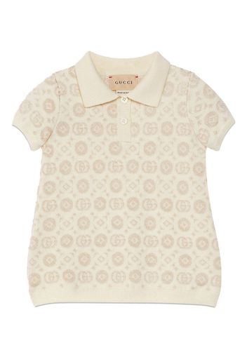 Gucci Kids Double G logo wool dress - Toni neutri