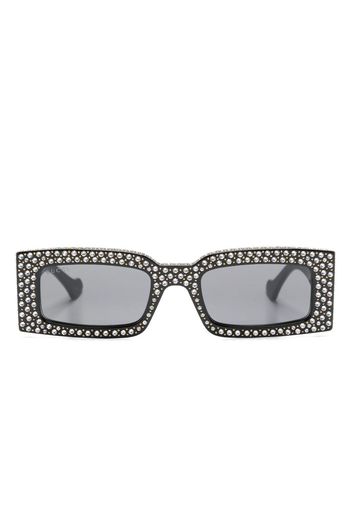 Gucci Eyewear Occhiali da sole con placca logo - Nero