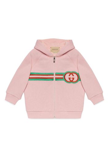 Gucci Kids Felpa con ricamo GG - Rosa