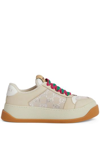 Gucci Double Screener lace-up sneakers - Toni neutri