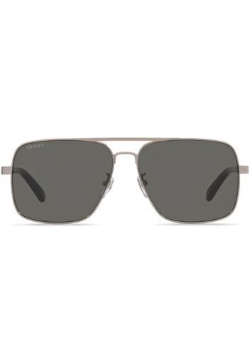 Gucci Eyewear Occhiali da sole con montatura stile pilota - Grigio