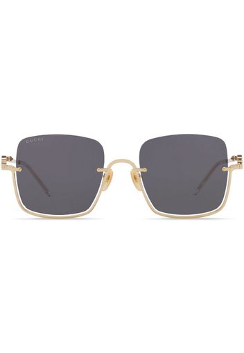 Gucci Eyewear Occhiali da sole squadrati - Oro