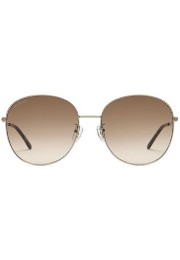 Gucci Eyewear Occhiali da sole con montatura stile pilota - Argento