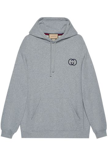 Gucci Felpa GG con cappuccio - Grigio