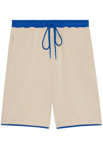 Gucci Shorts con logo goffrato - Toni neutri