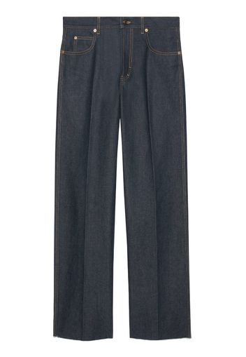 Gucci mid-rise wide-leg jeans - Blu