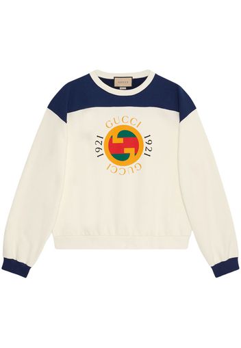 Gucci Interlocking G-print cotton sweatshirt - Toni neutri