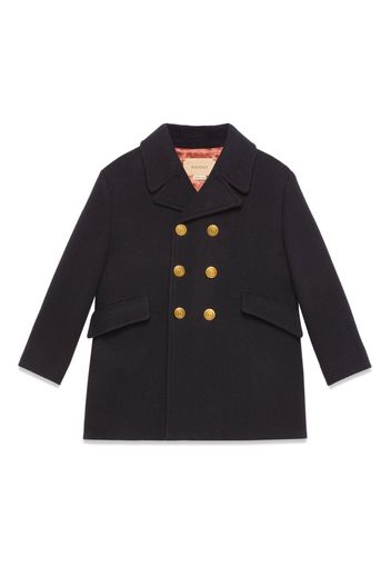 Gucci Kids Cappotto doppiopetto - Blu