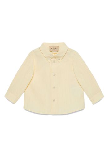 Gucci Kids Camicia a righe - Giallo