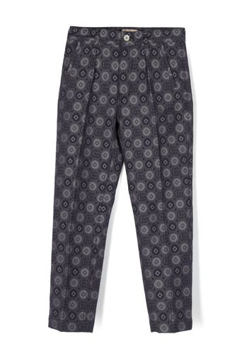 Gucci Kids Pantaloni con motivo GG - Blu