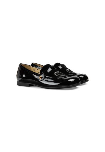 Gucci Kids Ballerina con Incrocio GG - Nero