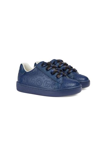 Gucci Kids Ace canvas sneakers - Blu