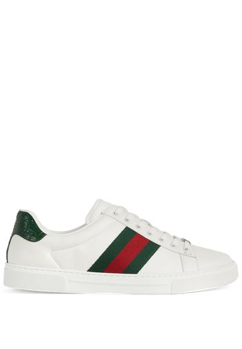 Gucci Sneaker Ace uomo con dettaglio Web - Bianco