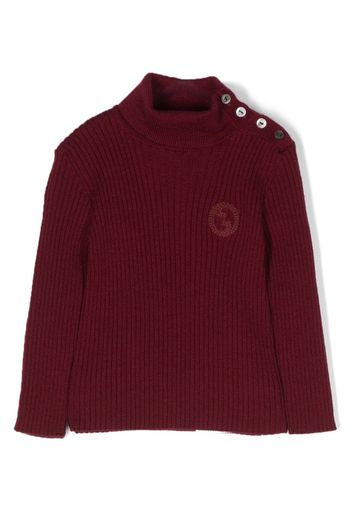 Gucci Kids Interlocking G ribbed-knit jumper - Rosso