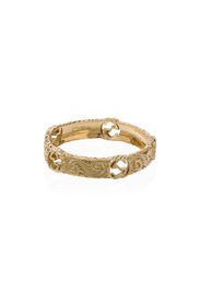 18kt yellow gold GG logo ring