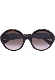 Havana tortoiseshell round-frame sunglasses