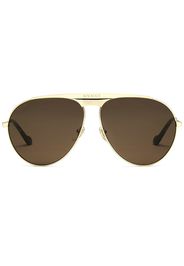 Gucci Eyewear Occhiali da sole modello aviator - Marrone