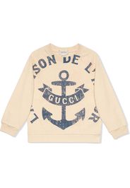 Gucci Kids Felpa con stampa - Toni neutri