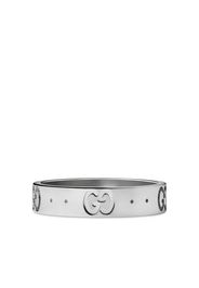 Gucci 18kt white gold Icon band ring - Argento